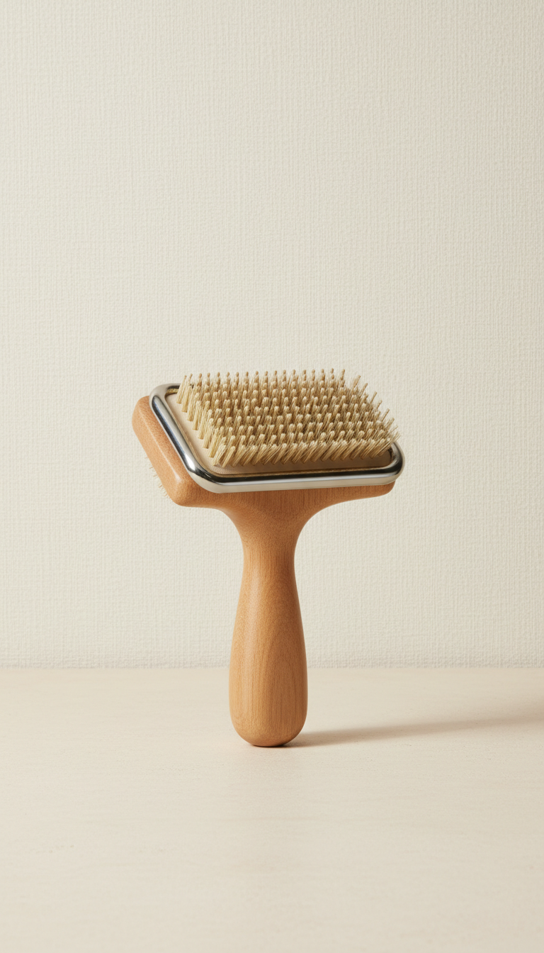 Sleek Stainless Grooming Brush