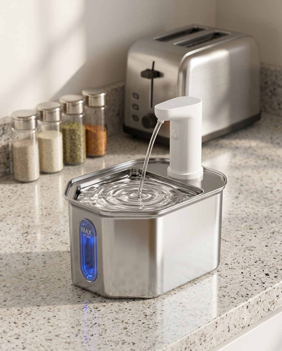 Purelap Water Fountain | Vet-Grade Stainless Steel Pet Hydration System